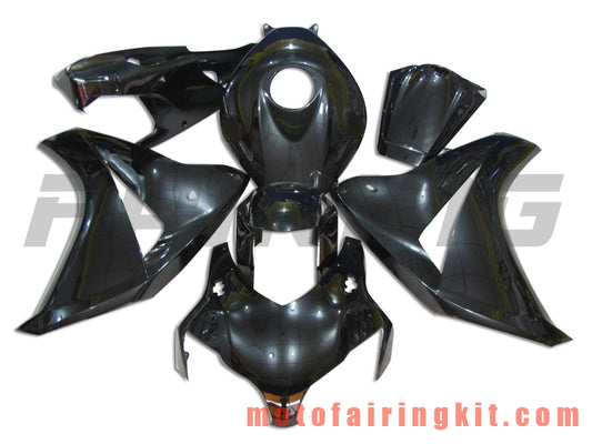 Fairing Kits Fit for CBR1000RR 2008 2009 2010 2011 CBR1000 RR 08 09 10 11 Plastic ABS Injection Mold Complete Motorcycle Body Aftermarket Bodywork Frame (Black) B007