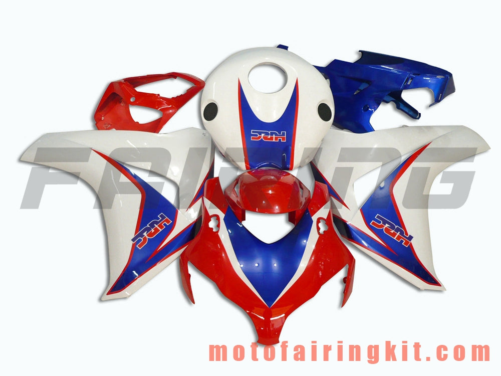 Fairing Kits Fit for CBR1000RR 2008 2009 2010 2011 CBR1000 RR 08 09 10 11 Plastic ABS Injection Mold Complete Motorcycle Body Aftermarket Bodywork Frame (White & Red) B011