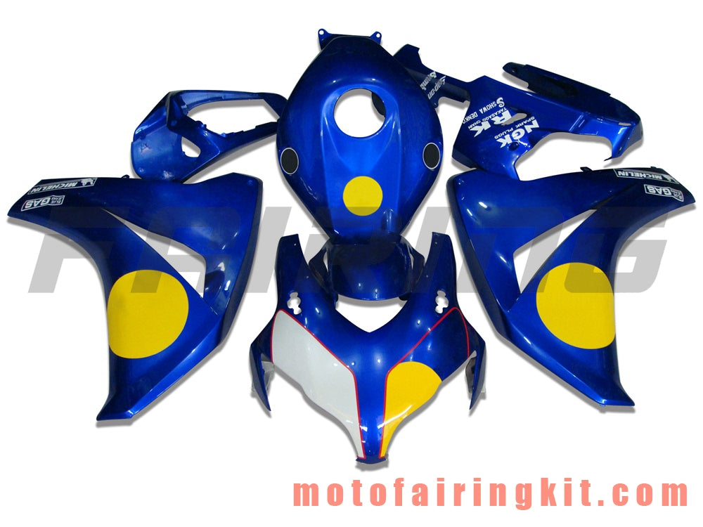 Kits de carenado aptos para CBR1000RR 2008 2009 2010 2011 CBR1000 RR 08 09 10 11 Molde de inyección de plástico ABS Carrocería completa para motocicleta Carrocería del mercado de accesorios Marco (azul) B014