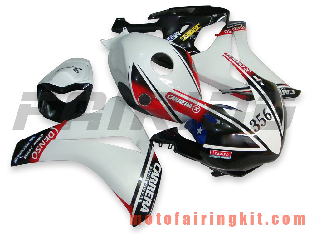 Kits de carenado aptos para CBR1000RR 2008 2009 2010 2011 CBR1000 RR 08 09 10 11 Molde de inyección de plástico ABS Carrocería completa para motocicleta Marco de carrocería de posventa (blanco y negro) B018