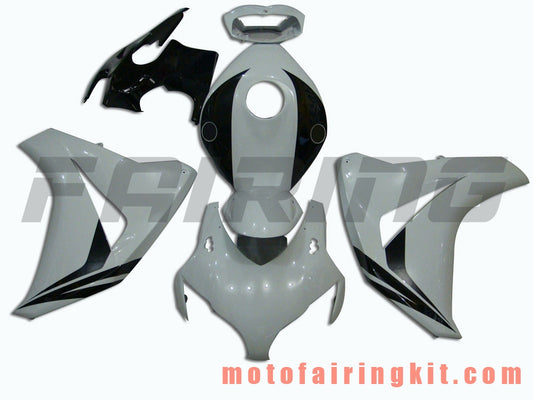 Fairing Kits Fit for CBR1000RR 2008 2009 2010 2011 CBR1000 RR 08 09 10 11 Plastic ABS Injection Mold Complete Motorcycle Body Aftermarket Bodywork Frame (Black & White) B021