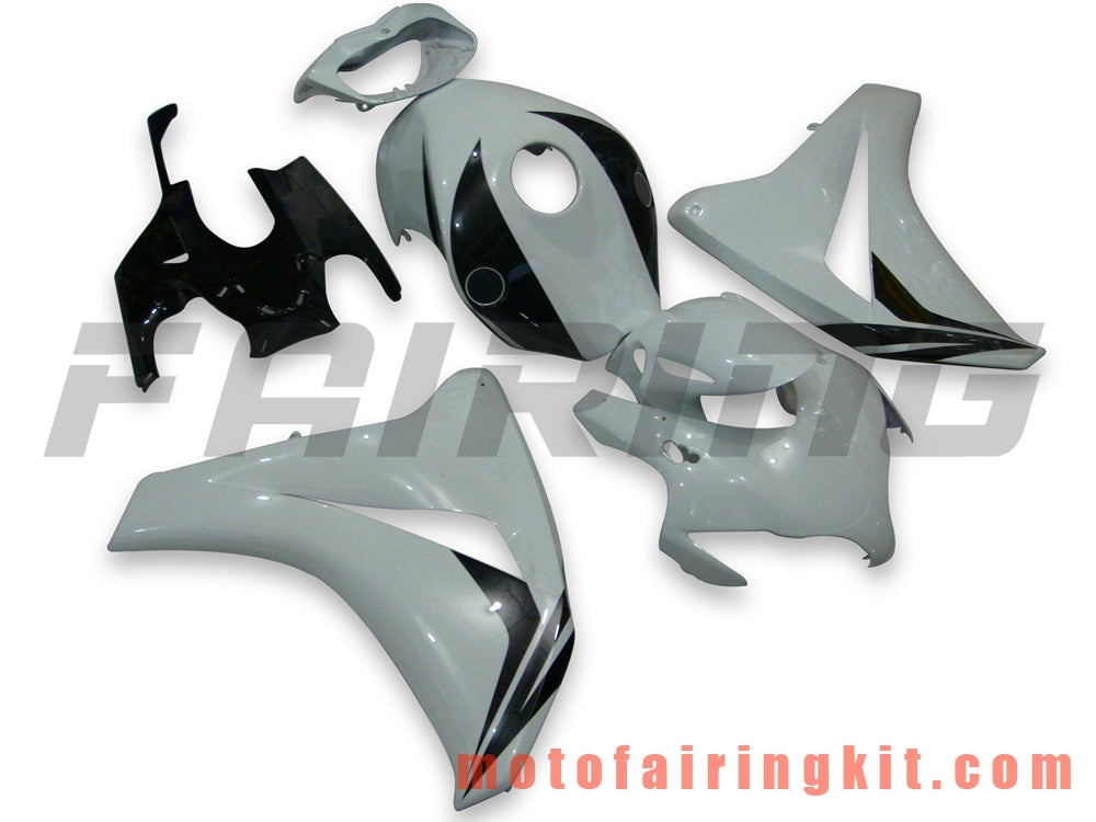 Fairing Kits Fit for CBR1000RR 2008 2009 2010 2011 CBR1000 RR 08 09 10 11 Plastic ABS Injection Mold Complete Motorcycle Body Aftermarket Bodywork Frame (Black & White) B021