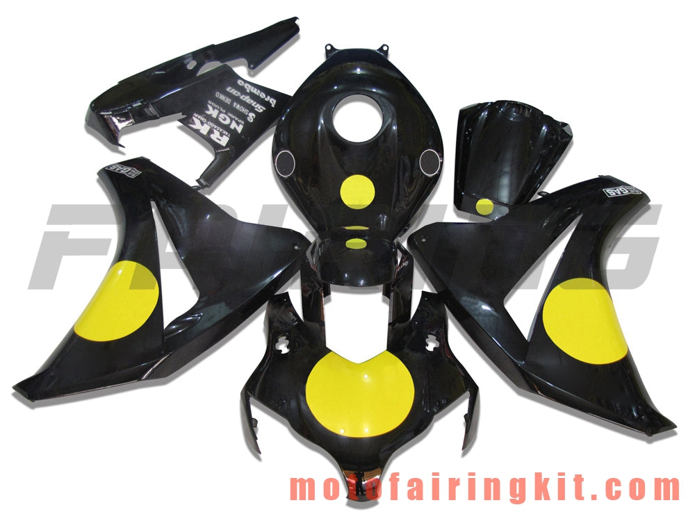 Kits de carenado aptos para CBR1000RR 2008 2009 2010 2011 CBR1000 RR 08 09 10 11 Molde de inyección de plástico ABS Carrocería completa para motocicleta Carrocería del mercado de accesorios Marco (negro) B025