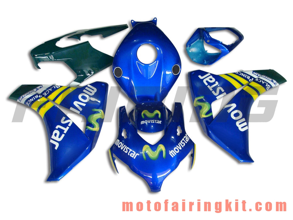 フェアリングキット CBR1000RR 2008 2009 2010 2011 CBR1000 RR 08 09 10 11 プラスチック ABS 射出成型 完全なオートバイボディ アフターマーケットボディワークフレーム (ブルー) B028