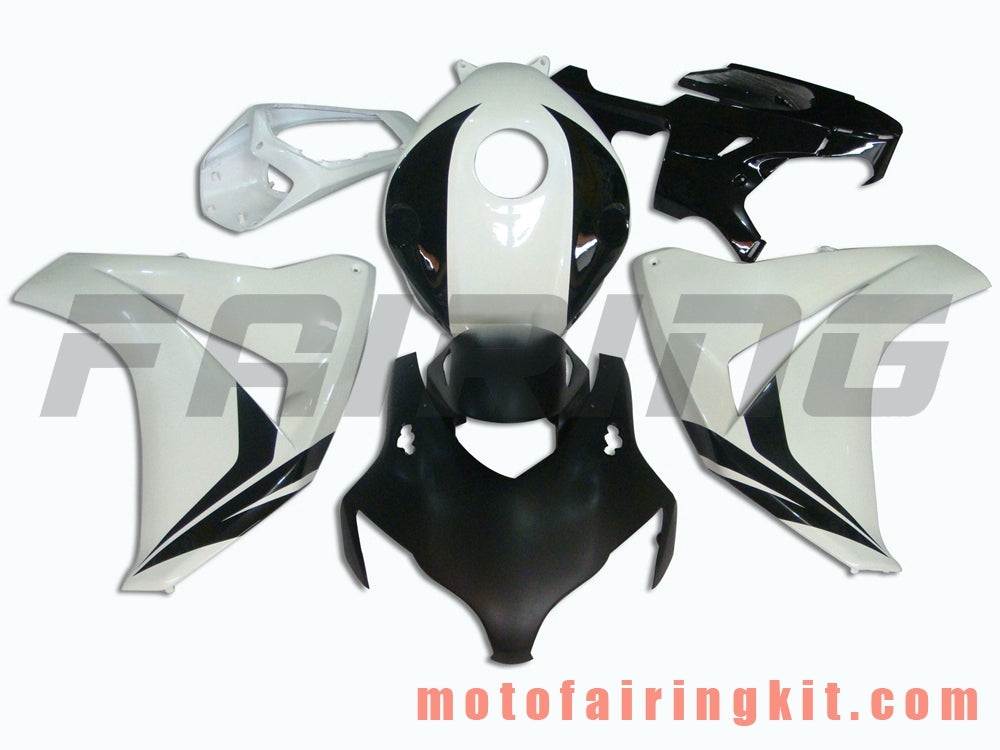 Fairing Kits Fit for CBR1000RR 2008 2009 2010 2011 CBR1000 RR 08 09 10 11 Plastic ABS Injection Mold Complete Motorcycle Body Aftermarket Bodywork Frame (Black & White) B029