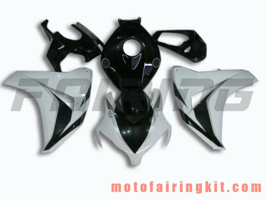 Kits de carenado aptos para CBR1000RR 2008 2009 2010 2011 CBR1000 RR 08 09 10 11 Molde de inyección de plástico ABS Carrocería completa para motocicleta Carrocería del mercado de accesorios Marco (blanco y negro) B031