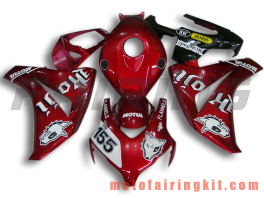 Fairing Kits Fit for CBR1000RR 2008 2009 2010 2011 CBR1000 RR 08 09 10 11 Plastic ABS Injection Mold Complete Motorcycle Body Aftermarket Bodywork Frame (Red & Black) B033