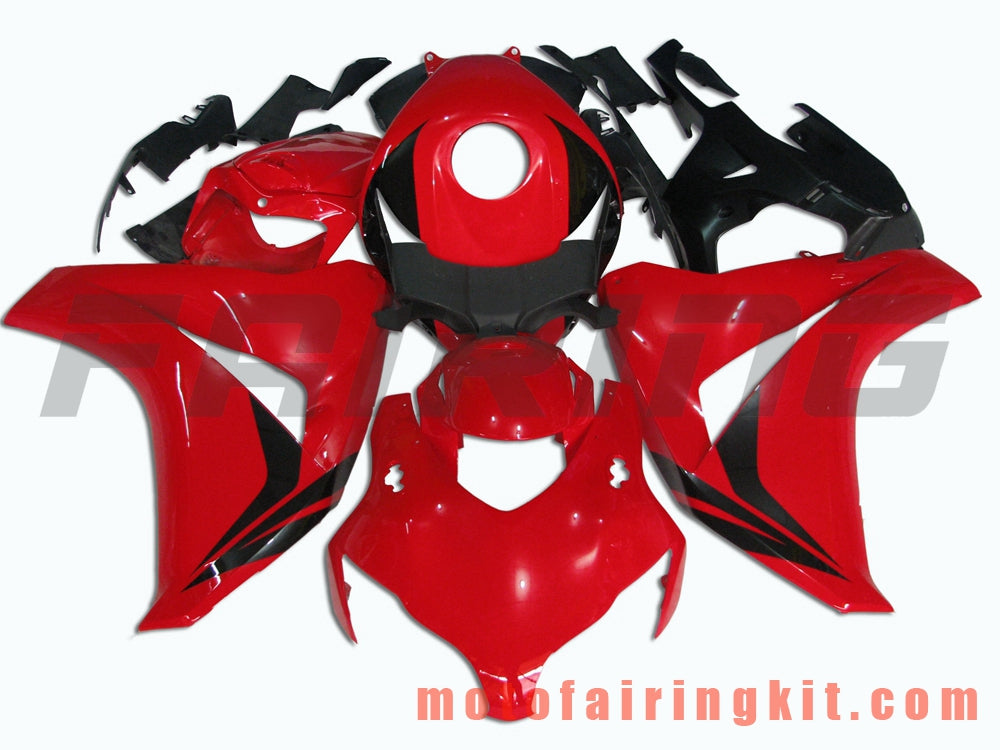 Kits de carenado aptos para CBR1000RR 2008 2009 2010 2011 CBR1000 RR 08 09 10 11 Molde de inyección de plástico ABS Carrocería completa para motocicleta Carrocería del mercado de accesorios Marco (rojo y negro) B035