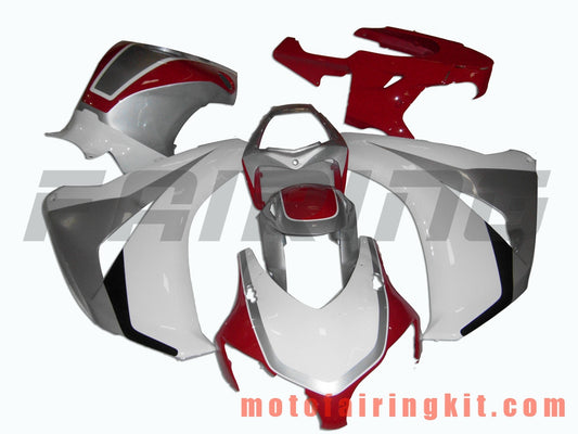 Kits de carenado aptos para CBR1000RR 2008 2009 2010 2011 CBR1000 RR 08 09 10 11 Molde de inyección de plástico ABS Carrocería completa para motocicleta Carrocería del mercado de accesorios Marco (blanco y rojo) B038