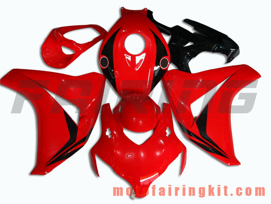 Fairing Kits Fit for CBR1000RR 2008 2009 2010 2011 CBR1000 RR 08 09 10 11 Plastic ABS Injection Mold Complete Motorcycle Body Aftermarket Bodywork Frame (Red & Black) B045