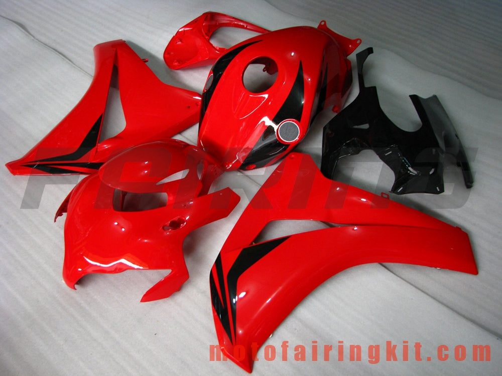 Fairing Kits Fit for CBR1000RR 2008 2009 2010 2011 CBR1000 RR 08 09 10 11 Plastic ABS Injection Mold Complete Motorcycle Body Aftermarket Bodywork Frame (Red & Black) B045