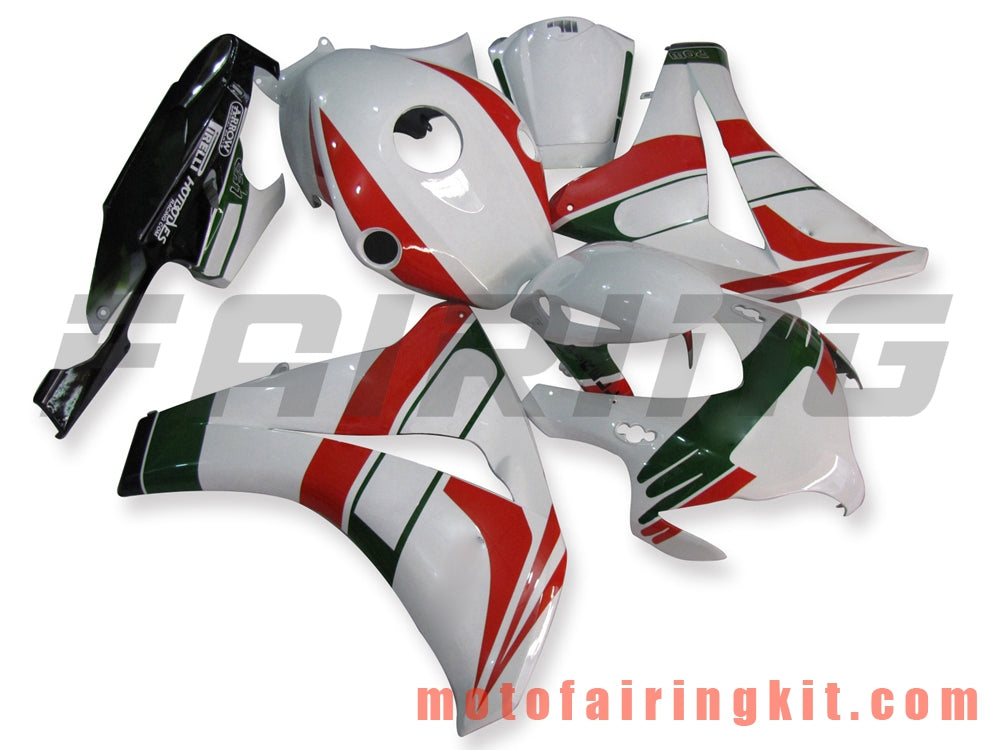 Kits de carenado aptos para CBR1000RR 2008 2009 2010 2011 CBR1000 RR 08 09 10 11 Molde de inyección de plástico ABS Carrocería completa para motocicleta Marco de carrocería de posventa (blanco y rojo) B047