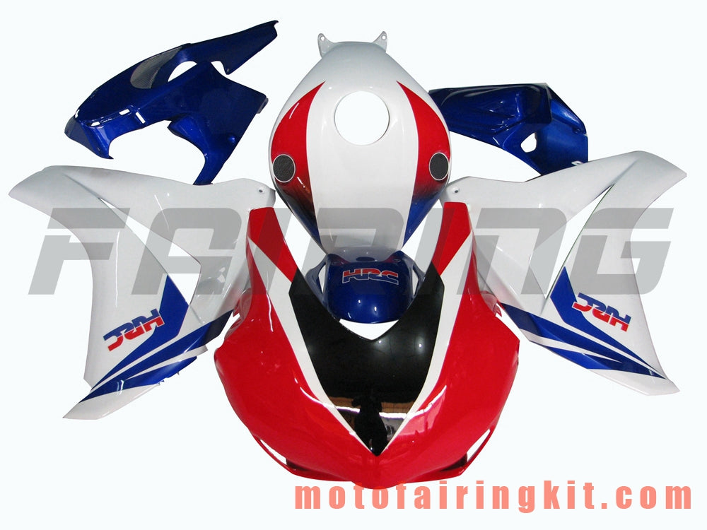 Kits de carenado aptos para CBR1000RR 2008 2009 2010 2011 CBR1000 RR 08 09 10 11 Molde de inyección de plástico ABS Carrocería completa para motocicleta Carrocería del mercado de accesorios Marco (rojo y blanco) B048