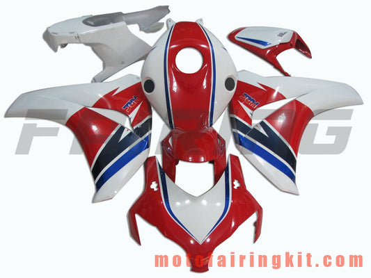 Fairing Kits Fit for CBR1000RR 2008 2009 2010 2011 CBR1000 RR 08 09 10 11 Plastic ABS Injection Mold Complete Motorcycle Body Aftermarket Bodywork Frame (Red & White) B052