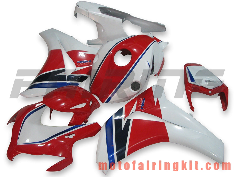 Fairing Kits Fit for CBR1000RR 2008 2009 2010 2011 CBR1000 RR 08 09 10 11 Plastic ABS Injection Mold Complete Motorcycle Body Aftermarket Bodywork Frame (Red & White) B052