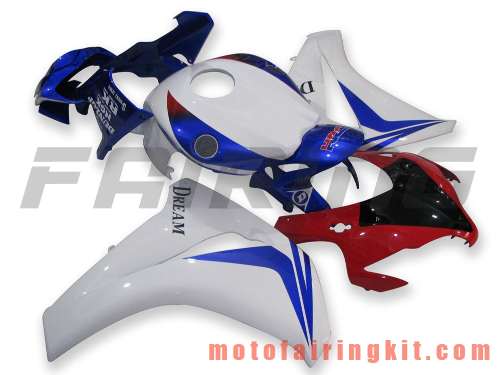 Kits de carenado aptos para CBR1000RR 2008 2009 2010 2011 CBR1000 RR 08 09 10 11 Molde de inyección de plástico ABS Carrocería completa para motocicleta Carrocería del mercado de accesorios Marco (azul y blanco) B057