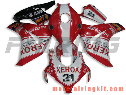 Fairing Kits Fit for CBR1000RR 2008 2009 2010 2011 CBR1000 RR 08 09 10 11 Plastic ABS Injection Mold Complete Motorcycle Body Aftermarket Bodywork Frame (Red & White) B058