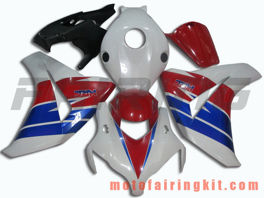 Fairing Kits Fit for CBR1000RR 2008 2009 2010 2011 CBR1000 RR 08 09 10 11 Plastic ABS Injection Mold Complete Motorcycle Body Aftermarket Bodywork Frame (White & Red) B060