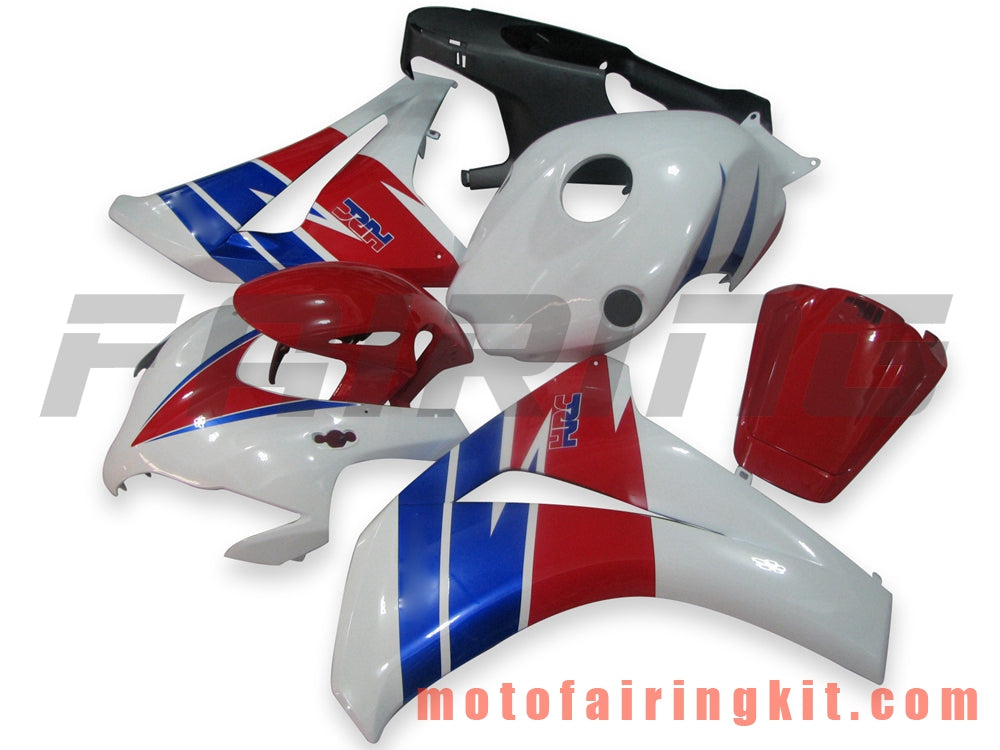 Kits de carenado aptos para CBR1000RR 2008 2009 2010 2011 CBR1000 RR 08 09 10 11 Molde de inyección de plástico ABS Carrocería completa para motocicleta Carrocería del mercado de accesorios Marco (blanco y rojo) B060