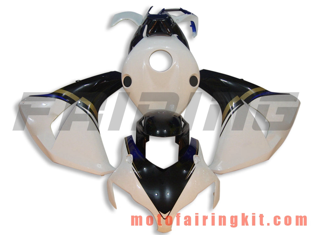 Kits de carenado aptos para CBR1000RR 2008 2009 2010 2011 CBR1000 RR 08 09 10 11 Molde de inyección de plástico ABS Carrocería completa para motocicleta Marco de carrocería de posventa (blanco y negro) B068