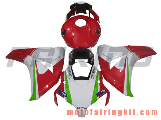 Kits de carenado aptos para CBR1000RR 2008 2009 2010 2011 CBR1000 RR 08 09 10 11 Molde de inyección de plástico ABS Carrocería completa para motocicleta Carrocería del mercado de accesorios Marco (rojo y blanco) B072