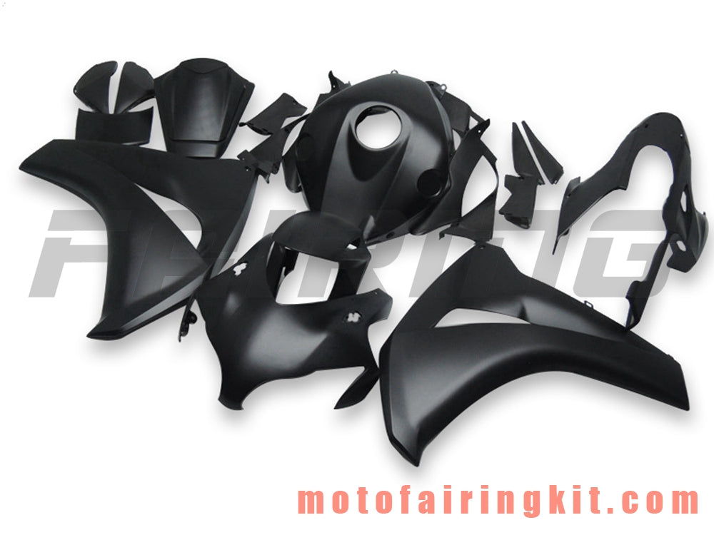 Fairing Kits Fit for CBR1000RR 2008 2009 2010 2011 CBR1000 RR 08 09 10 11 Plastic ABS Injection Mold Complete Motorcycle Body Aftermarket Bodywork Frame (Black) B078