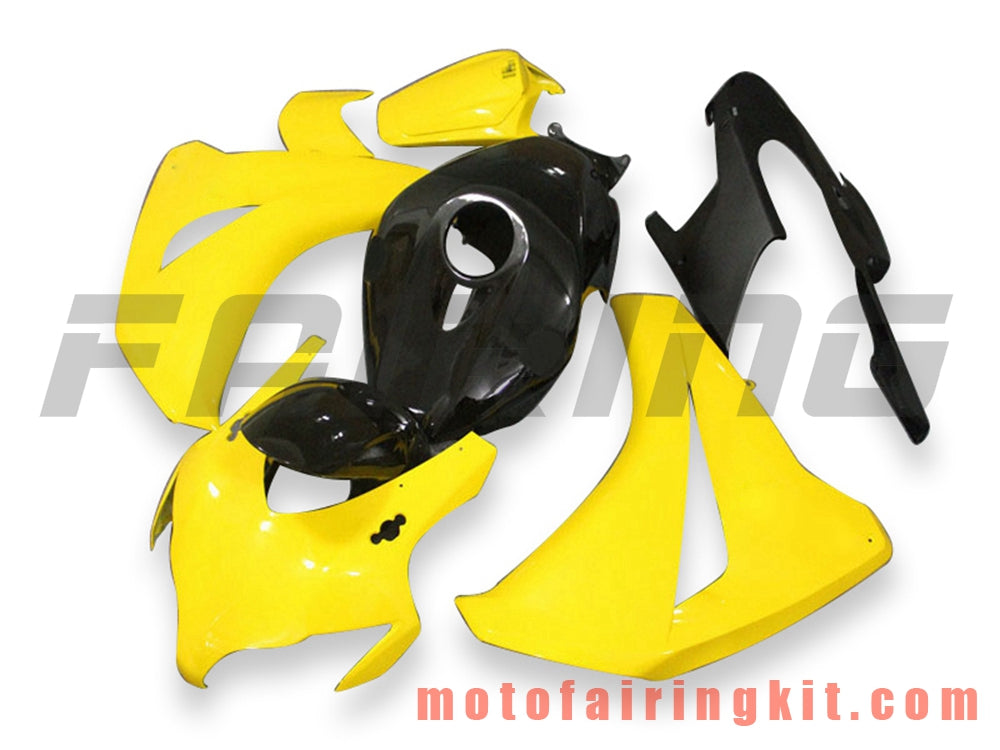 Fairing Kits Fit for CBR1000RR 2008 2009 2010 2011 CBR1000 RR 08 09 10 11 Plastic ABS Injection Mold Complete Motorcycle Body Aftermarket Bodywork Frame (Yellow & Black) B079