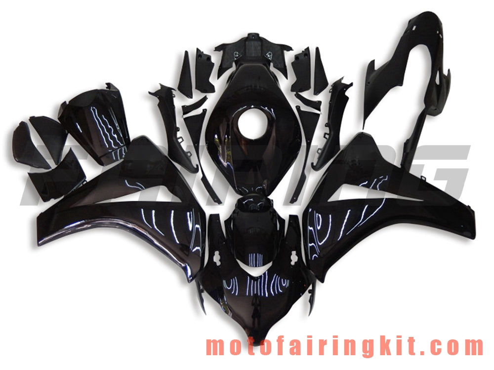 Fairing Kits Fit for CBR1000RR 2008 2009 2010 2011 CBR1000 RR 08 09 10 11 Plastic ABS Injection Mold Complete Motorcycle Body Aftermarket Bodywork Frame (Black) B081