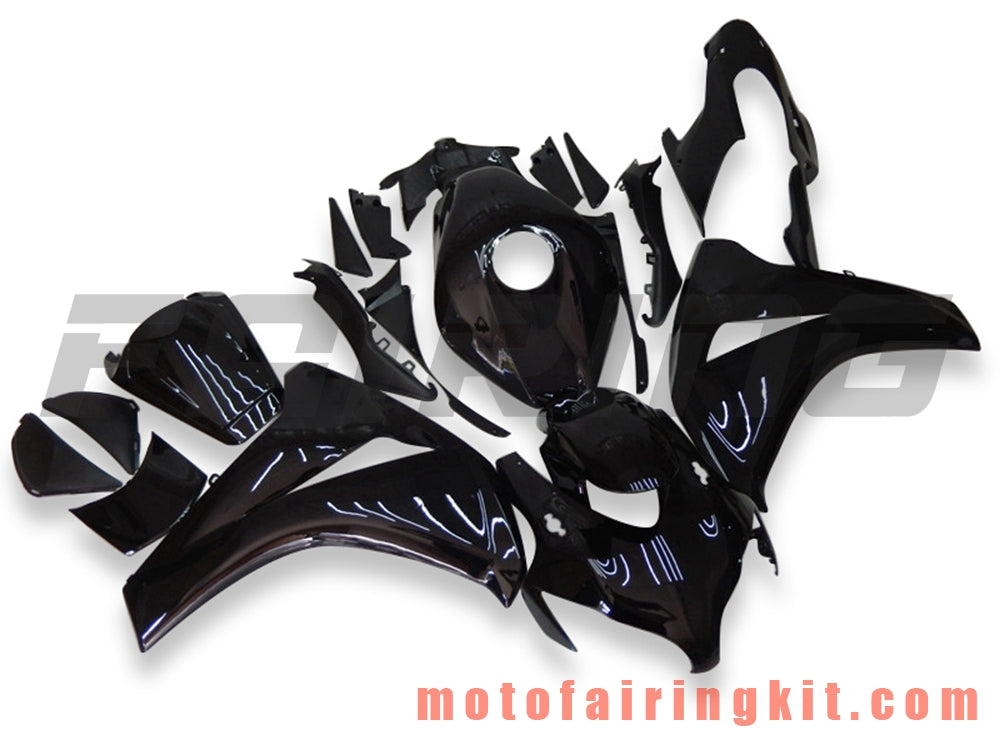 Fairing Kits Fit for CBR1000RR 2008 2009 2010 2011 CBR1000 RR 08 09 10 11 Plastic ABS Injection Mold Complete Motorcycle Body Aftermarket Bodywork Frame (Black) B081