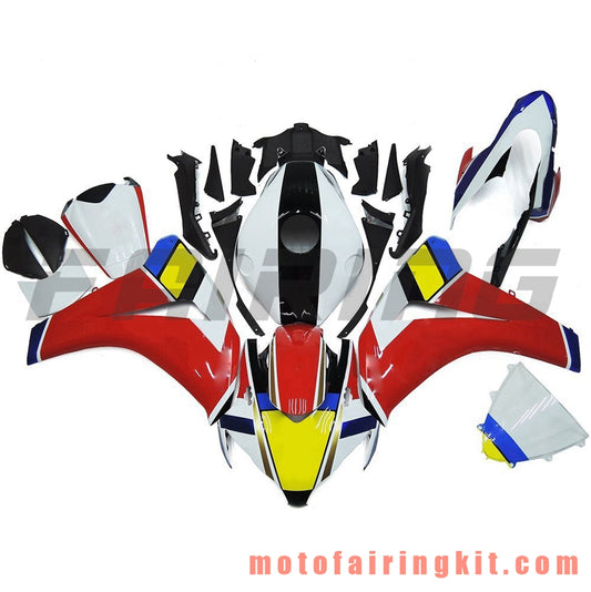 フェアリングキット CBR1000RR 2008 2009 2010 2011 CBR1000 RR 08 09 10 11 プラスチック ABS 射出成型 完全なオートバイボディ アフターマーケットボディワークフレーム (レッド &amp; ホワイト) B090