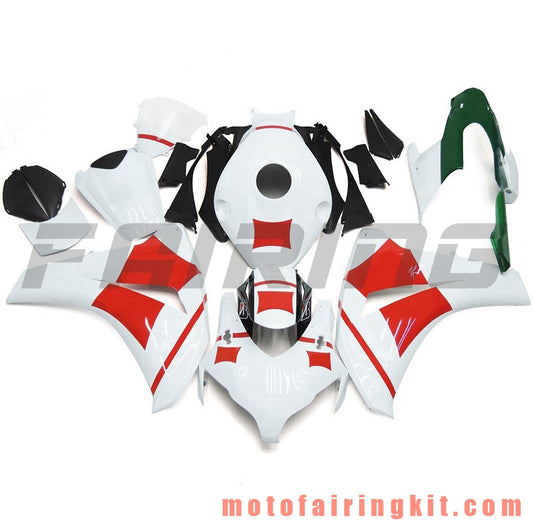 Kits de carenado aptos para CBR1000RR 2008 2009 2010 2011 CBR1000 RR 08 09 10 11 Molde de inyección de plástico ABS Carrocería completa para motocicleta Carrocería del mercado de accesorios Marco (blanco y rojo) B091