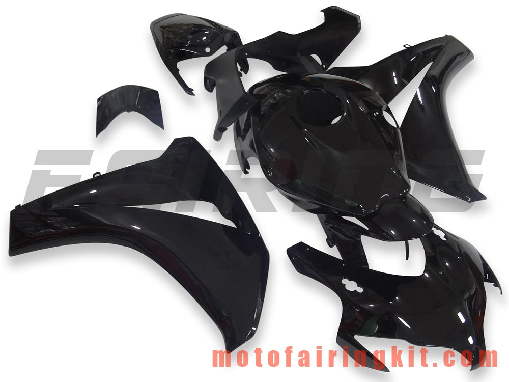 Fairing Kits Fit for CBR1000RR 2008 2009 2010 2011 CBR1000 RR 08 09 10 11 Plastic ABS Injection Mold Complete Motorcycle Body Aftermarket Bodywork Frame (Black) B095