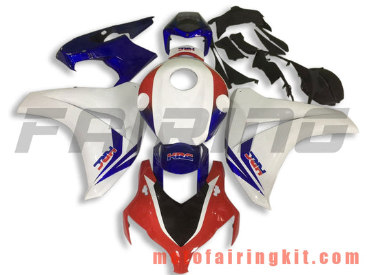 Kits de carenado aptos para CBR1000RR 2008 2009 2010 2011 CBR1000 RR 08 09 10 11 Molde de inyección de plástico ABS Carrocería completa para motocicleta Carrocería del mercado de accesorios Marco (blanco y rojo) B097