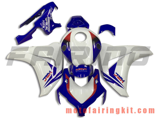 Fairing Kits Fit for CBR1000RR 2008 2009 2010 2011 CBR1000 RR 08 09 10 11 Plastic ABS Injection Mold Complete Motorcycle Body Aftermarket Bodywork Frame (Blue & White) B099