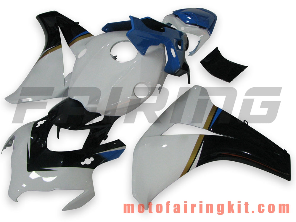 Kits de carenado aptos para CBR1000RR 2008 2009 2010 2011 CBR1000 RR 08 09 10 11 Molde de inyección de plástico ABS Carrocería completa para motocicleta Carrocería del mercado de accesorios Marco (blanco y negro) B103