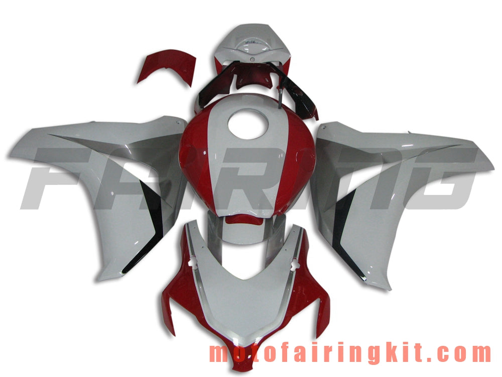 Fairing Kits Fit for CBR1000RR 2008 2009 2010 2011 CBR1000 RR 08 09 10 11 Plastic ABS Injection Mold Complete Motorcycle Body Aftermarket Bodywork Frame (White & Red) B104