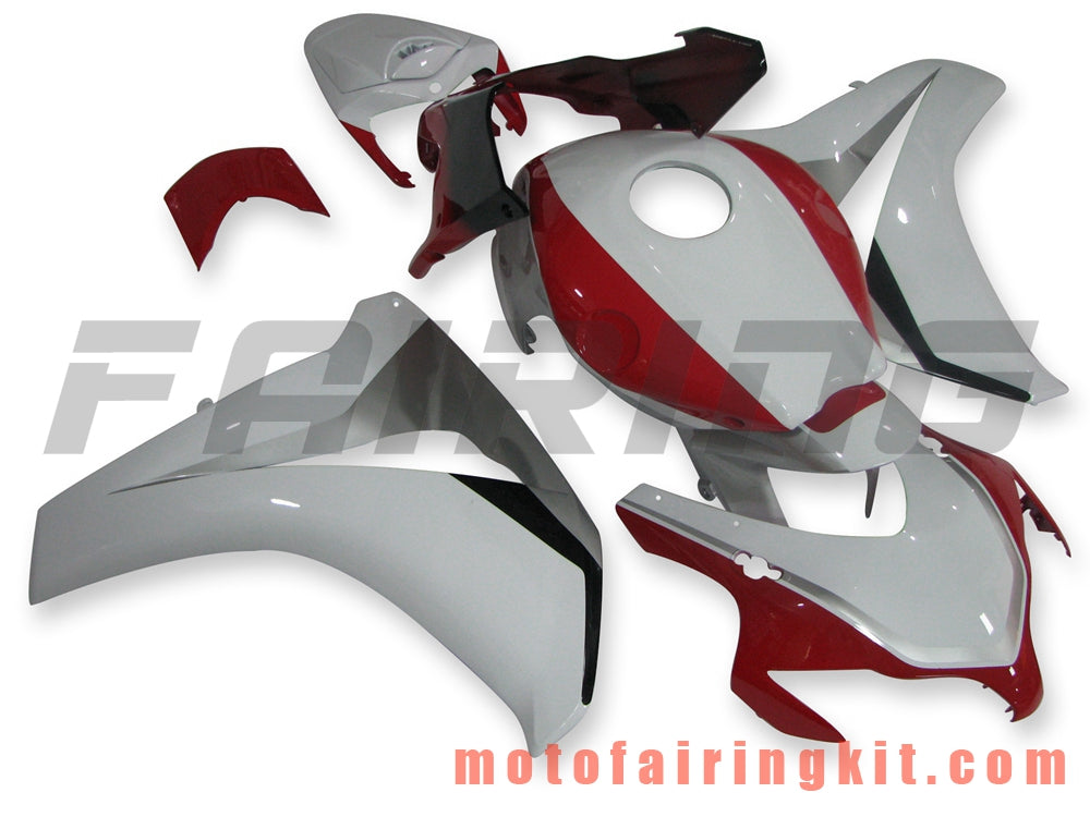 Fairing Kits Fit for CBR1000RR 2008 2009 2010 2011 CBR1000 RR 08 09 10 11 Plastic ABS Injection Mold Complete Motorcycle Body Aftermarket Bodywork Frame (White & Red) B104