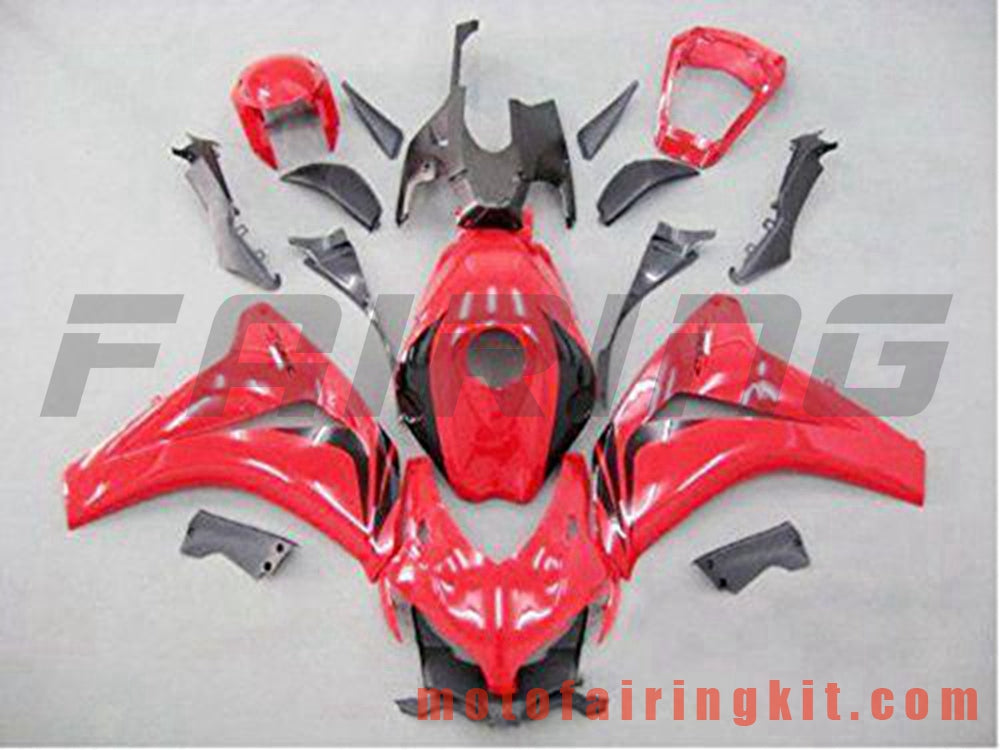 Fairing Kits Fit for CBR1000RR 2008 2009 2010 2011 CBR1000 RR 08 09 10 11 Plastic ABS Injection Mold Complete Motorcycle Body Aftermarket Bodywork Frame (Red & Black) B118