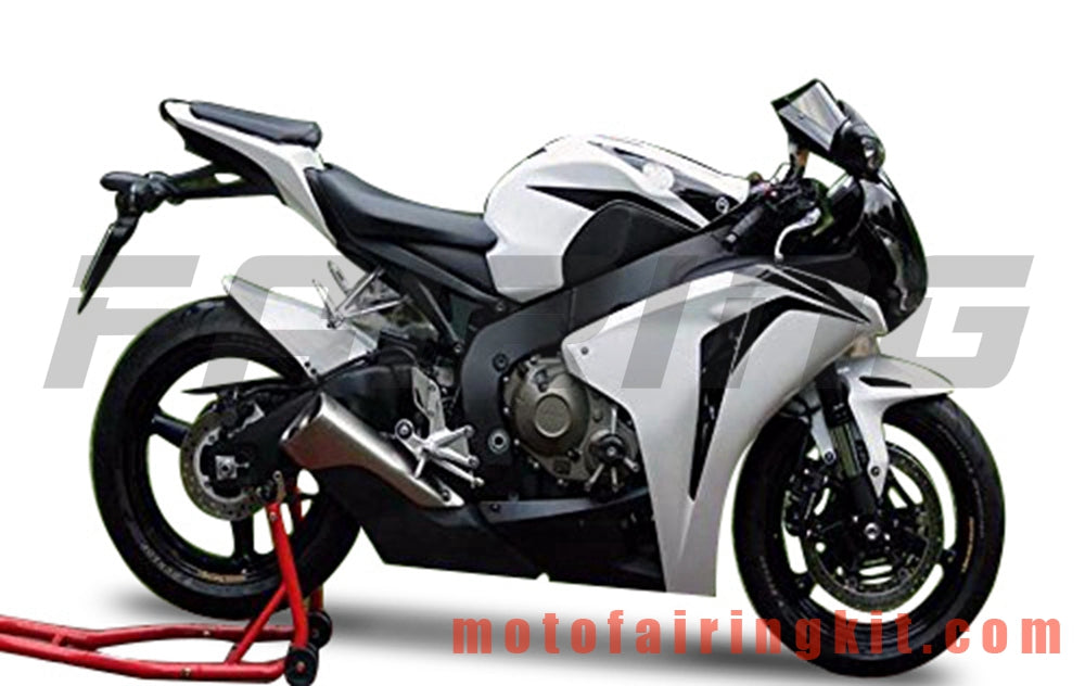 Fairing Kits Fit for CBR1000RR 2008 2009 2010 2011 CBR1000 RR 08 09 10 11 Plastic ABS Injection Mold Complete Motorcycle Body Aftermarket Bodywork Frame (White & Black) B119