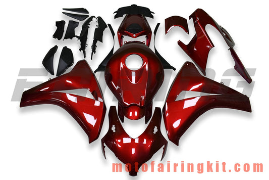 Fairing Kits Fit for CBR1000RR 2008 2009 2010 2011 CBR1000 RR 08 09 10 11 Plastic ABS Injection Mold Complete Motorcycle Body Aftermarket Bodywork Frame (Red) B123