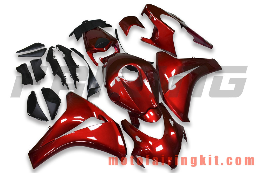 Kits de carenado aptos para CBR1000RR 2008 2009 2010 2011 CBR1000 RR 08 09 10 11 Molde de inyección de plástico ABS Carrocería completa para motocicleta Carrocería del mercado de accesorios Marco (rojo) B123