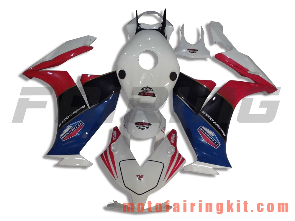 Fairing Kits Fit for CBR1000RR 2012 2013 2014 2015 2016 CBR1000 RR 12 13 14 15 16 Plastic ABS Injection Mold Complete Motorcycle Body Aftermarket Bodywork Frame (White & Red) B006