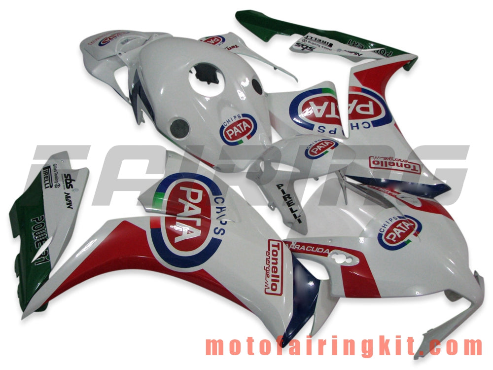 Kits de carenado aptos para CBR1000RR 2012 2013 2014 2015 2016 CBR1000 RR 12 13 14 15 16 Molde de inyección de plástico ABS Carrocería completa para motocicleta Carrocería del mercado de accesorios Marco (blanco y rojo) B022