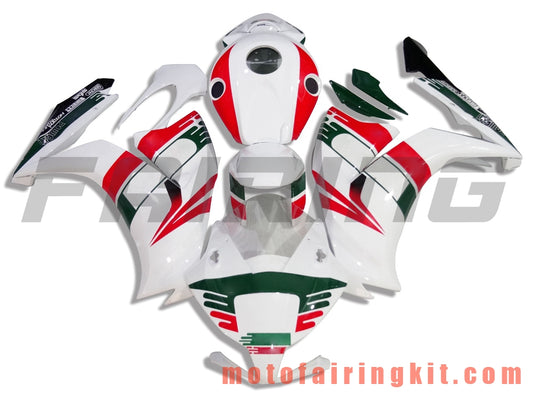 Kits de carenado aptos para CBR1000RR 2012 2013 2014 2015 2016 CBR1000 RR 12 13 14 15 16 Molde de inyección de plástico ABS Carrocería completa para motocicleta Marco de carrocería de posventa (blanco y rojo) B023