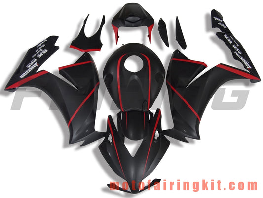 Fairing Kits Fit for CBR1000RR 2012 2013 2014 2015 2016 CBR1000 RR 12 13 14 15 16 Plastic ABS Injection Mold Complete Motorcycle Body Aftermarket Bodywork Frame (Black & Red) B028