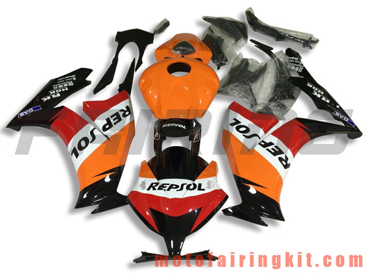 Fairing Kits Fit for CBR1000RR 2012 2013 2014 2015 2016 CBR1000 RR 12 13 14 15 16 Plastic ABS Injection Mold Complete Motorcycle Body Aftermarket Bodywork Frame (Orange & Black) B029