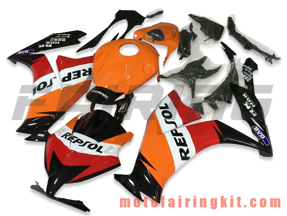 Kits de carenado aptos para CBR1000RR 2012 2013 2014 2015 2016 CBR1000 RR 12 13 14 15 16 Molde de inyección de plástico ABS Carrocería completa para motocicleta Carrocería del mercado de accesorios Marco (naranja y negro) B029