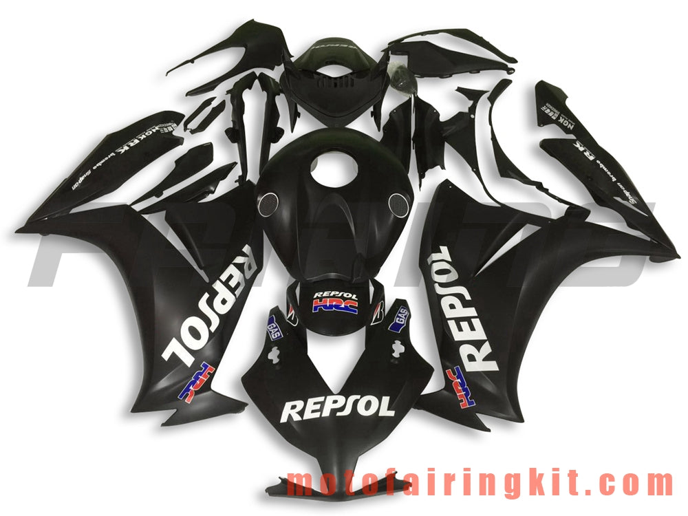 Fairing Kits Fit for CBR1000RR 2012 2013 2014 2015 2016 CBR1000 RR 12 13 14 15 16 Plastic ABS Injection Mold Complete Motorcycle Body Aftermarket Bodywork Frame (Black) B030