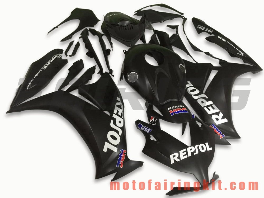 フェアリングキット CBR1000RR 2012 2013 2014 2015 2016 CBR1000 RR 12 13 14 15 16 プラスチック ABS 射出成型 完全なオートバイボディ アフターマーケットボディワークフレーム (ブラック) B030