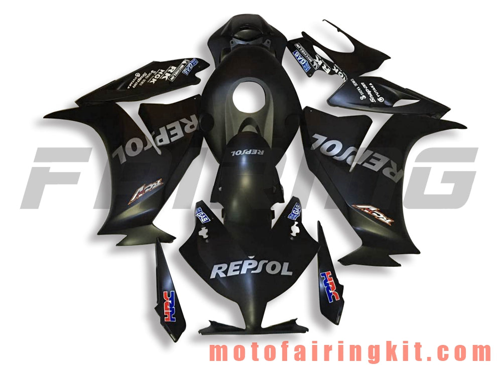 Fairing Kits Fit for CBR1000RR 2012 2013 2014 2015 2016 CBR1000 RR 12 13 14 15 16 Plastic ABS Injection Mold Complete Motorcycle Body Aftermarket Bodywork Frame (Black) B032